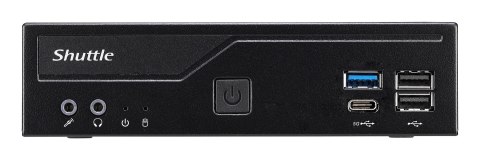 Shuttle Shuttle XP? slim DH610V2 komputer typu barebone Wielkość PC 1.35L Czarny Intel H610 LGA 1700