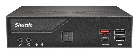 Shuttle Shuttle Slim PC DH810 Wielkość PC 1.35L Czarny LGA 1851 (Socket V1)