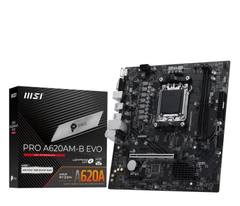 MB MSI PRO A620AM-B EVO AM5 2DDR5 HDMI/VGA mATX