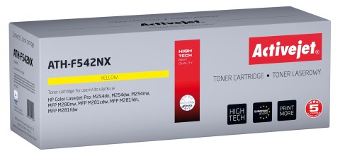 Activejet Activejet ATH-F542NX Toner (zamiennik HP 203X HP203X CF542X CRG 054H Y CRG054H; Supreme; 2500 stron; żółty)