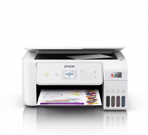 Epson Urządzenie wielofunkcyjne L3286 ITS kolor A4/33ppm/WiFi(D)/LCD3.7cm/biała