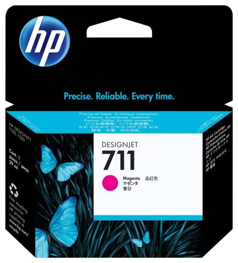 Hewlett-Packard Tusz HP czerwony HP 711, HP711=CZ131A, 29 ml
