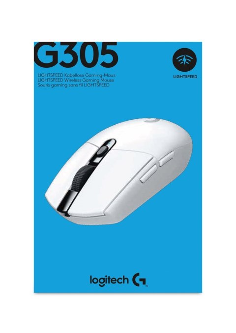 Logitech Mysz bezprzewodowa LOGITECH G305 910-005291 Lightspeed Biała