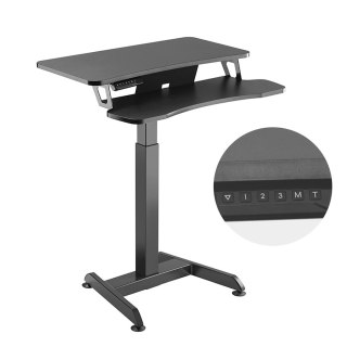 Maclean MACLEAN BIURKO ELEKTRYCZNE, STOLIK, STACJA ROBOCZA REGULACJA WYS MAX WYS 122CM MAX 37 KG - DO PRACY STOJĄCO SIEDZĄCEJ MC-835