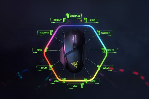 RAZER Razer Basilisk V3 Pro myszka Po prawej stronie RF Wireless + Bluetooth + USB Type-C Optyczny 30000 DPI