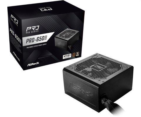 ASRock Zasilacz PRO-650B 650W 80PLUS BRONZE NON MODULAR