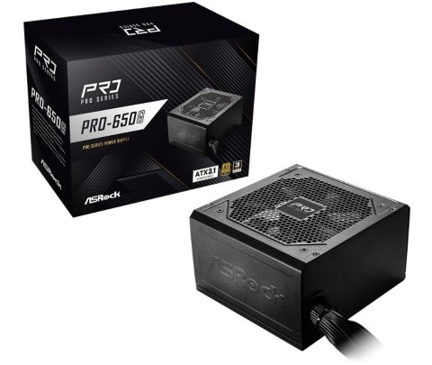 ASRock Zasilacz PRO-650G 650W 80PLUS GOLD NON MODULAR