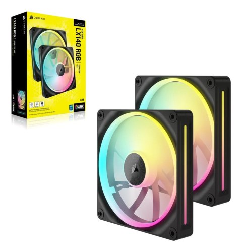 Corsair Corsair CO-9051028-WW system chłodzenia komputerów Obudowa komputera Wentylator 14 cm Czarny 2 szt.