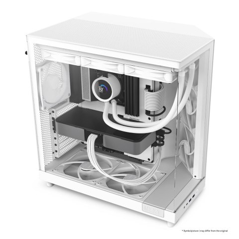 NZXT NZXT OBUDOWA KOMPUTEROWA NZXT OBUDOWA H6 FLOW MIDI TOWER Z OKNEM BIAŁA