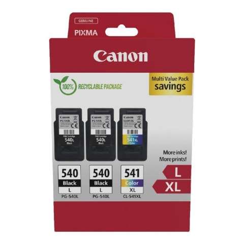 Canon Zestaw tuszy Canon 2xPG-540 L Black 11 ml 600 str. + CL-541 XL Color 15 ml 400 str. (5224B017)