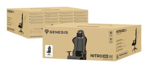 GENESIS Fotel gamingowy GENESIS NFG-2112 NITRO 550 G2 Szary