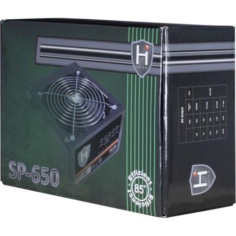 Inter-Tech Zasilacz Inter-Tech HIPOWER SP-650 650W 20+4 pin ATX ATX Czarny