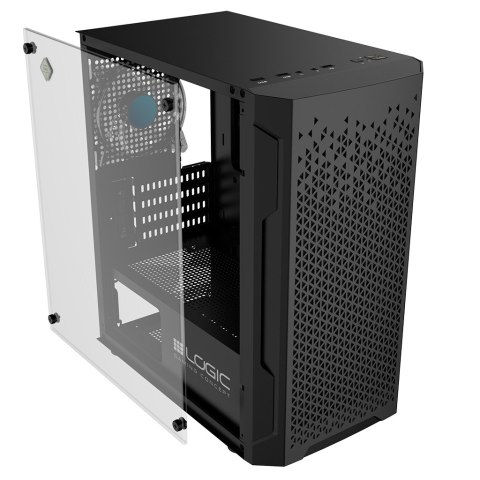 LOGIC ARAMIS ARGB MINI USB 3.0 CZARNA OBUDOWA KOMPUTEROWA BEZ ZASILACZA LOGIC CONCEPT