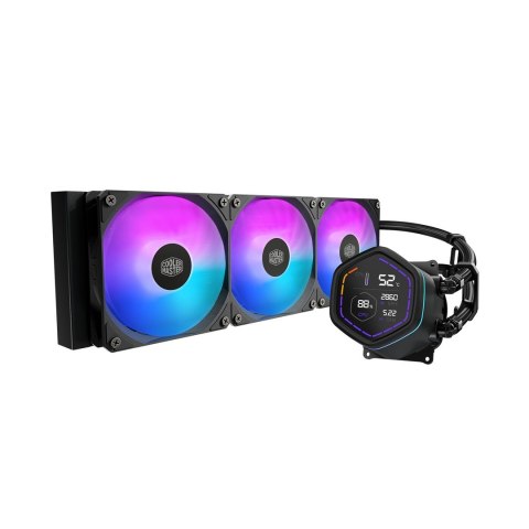No name Cooler Master MasterLiquid Core Nex Digital Procesor Zestaw do chłodzenia płynami 12 cm Czarny 1 szt.