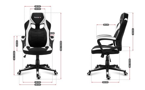 Huzaro Fotel gamingowy Huzaro Force 2.5 White Mesh