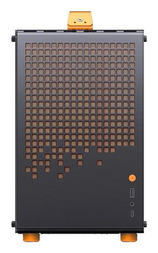 JONSPLUS Obudowa komputerowa JONSPLUS MATX Handle Case Z20 - Black-Orange
