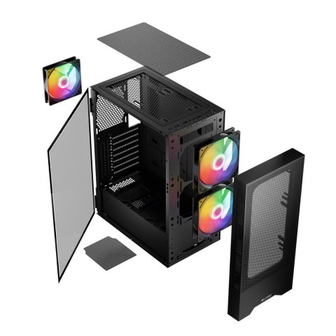 LOGIC ARYA ARGB USB 3.0 CZARNA OBUDOWA KOMPUTEROWA LOGIC CONCEPT