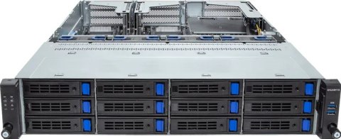 No name GIGABYTE R263-S30-AAH2 Intel C741 LGA 4677 (Socket E) Rack (2U) Czarny, Szary