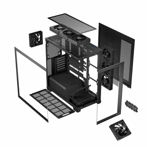 VOLCANO STELLAR ARGB MIDI 8F CZARNA OBUDOWA KOMPUTEROWA MODECOM