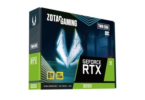 ZOTAC Karta graf. ZOTAC GAMING GEFORCE RTX 3050 6GB TWIN EDGE OC GDDR6, 96bit, 1477/14000, HDCP, Three DP, HDMI, Lite Pack
