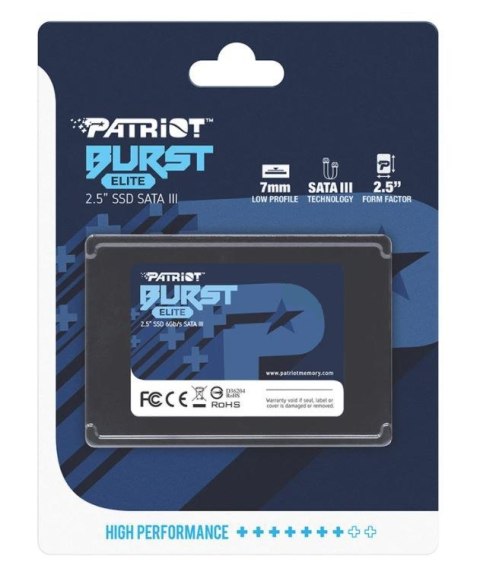 Patriot Memory Dysk SSD PATRIOT BURST ELITE 120GB SATA 3 2.5INCH