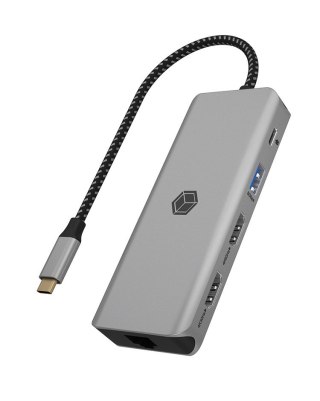 RAIDSONIC Stacja dokująca ICY BOX IB-DK4012-CPD Przewodowa USB 3.2 Gen 1 (3.1 Gen 1) Type-C Antracyt, Czarny