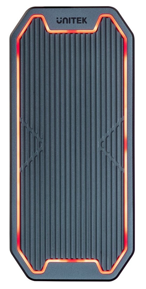 UNITEK UNITEK OBUDOWA DYSKU USB-C M.2 SSD NVME/SATA, 10GBPS, RGB