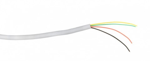 Gembird Kabel telefoniczny 4 żyły biały 100m rolka linka