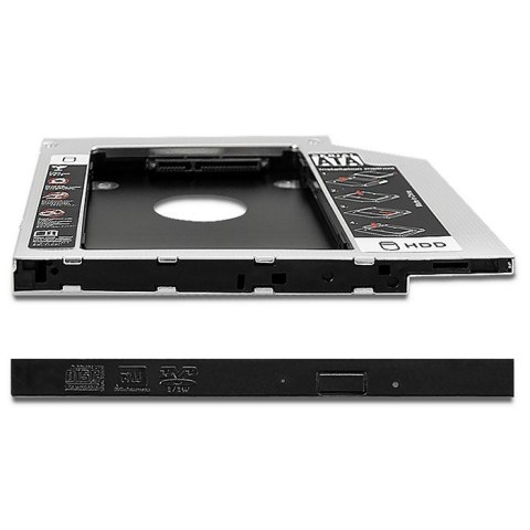 Qoltec Kieszeń na drugi dysk | 2.5 HDD | 9,5mm