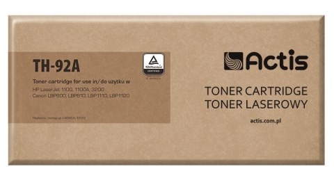 ACTIS Actis TH-92A Toner (zamiennik HP 92A C4092A, Canon EP-22; Standard; 2500 stron; czarny)