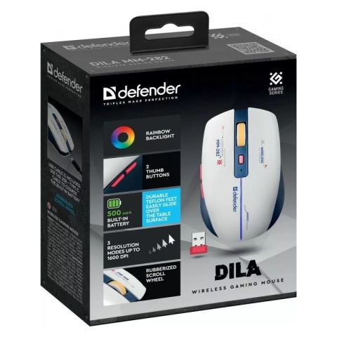 DEFENDER MYSZ BEZPRZEWODOWA DILA MM-282 52282