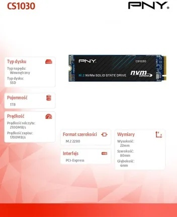 Dysk SSD PNY CS1030 1TB