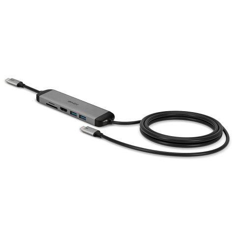 LINDY Lindy 43326 stacja dokująca Przewodowa USB 3.2 Gen 1 (3.1 Gen 1) Type-C Czarny, Szary