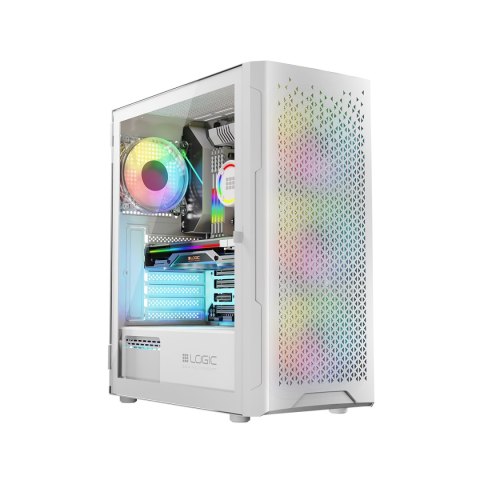LOGIC ARAMIS ARGB MIDI USB 3.0 BIAŁA OBUDOWA KOMPUTEROWA LOGIC CONCEPT