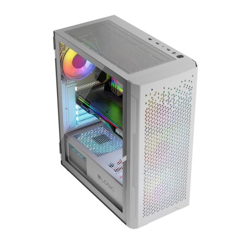 LOGIC ARAMIS ARGB MIDI USB 3.0 BIAŁA OBUDOWA KOMPUTEROWA LOGIC CONCEPT
