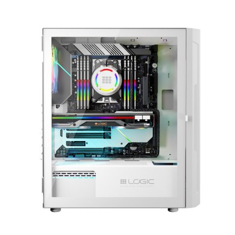 LOGIC ARAMIS ARGB MIDI USB 3.0 BIAŁA OBUDOWA KOMPUTEROWA LOGIC CONCEPT