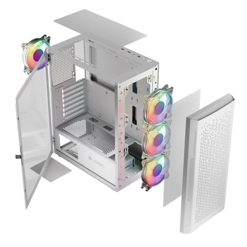LOGIC ARAMIS ARGB MIDI USB 3.0 BIAŁA OBUDOWA KOMPUTEROWA LOGIC CONCEPT