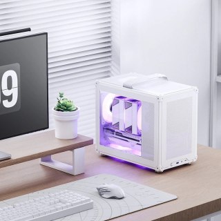 Jonsbo Obudowa PC Jonsbo C6 MAX, Mini Obudowa, Micro-ATX, Szkło Hartowane - Białe