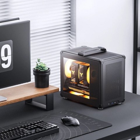 Jonsbo Obudowa PC Jonsbo C6 MAX, Mini Obudowa, Micro-ATX, Szkło Hartowane -