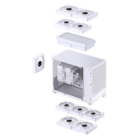 Jonsbo Obudowa PC Jonsbo D32 STD Biała Obudowa, Mini Obudowa, mATX, Szkło Hartowane - Białe
