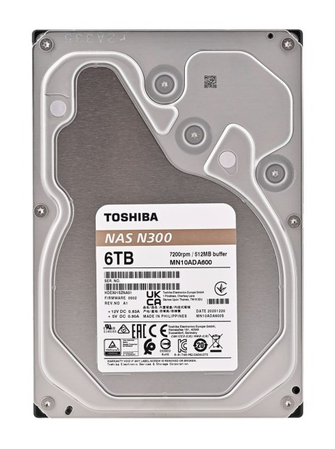 Toshiba Toshiba BULK N300 NAS Dysk twardy 6TB 512MB - Hdd - Serial ATA