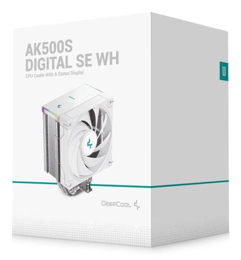 DEEPCOOL DeepCool AK500S Digital SE WH Procesor Chłodnica powietrza 12 cm Biały 1 szt.