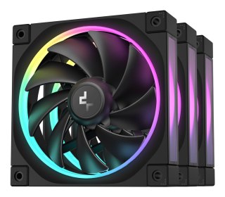 DEEPCOOL DeepCool FL12-3 in 1 Obudowa komputera Wentylator 12 cm Czarny 3 szt.