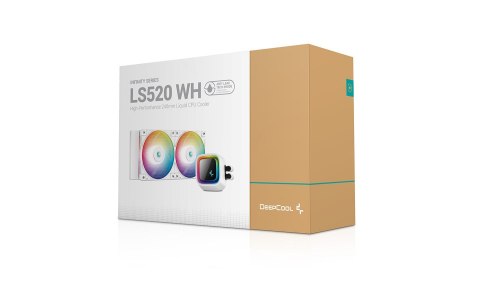 DEEPCOOL DeepCool LS520 WH Procesor Chłodnica cieczy all-in-one 12 cm Biały 1 szt.