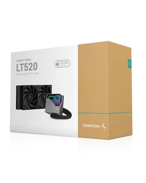 DEEPCOOL DeepCool LT520 Procesor Chłodnica cieczy all-in-one 12 cm Czarny 1 szt.