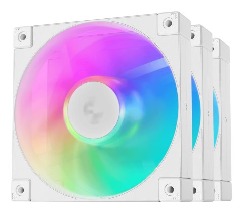 DEEPCOOL Wentylator Deepcool R-FD12-BKAPN3-G ARGB-3 IN 1 Performance 120mm Fan White 3-Pack