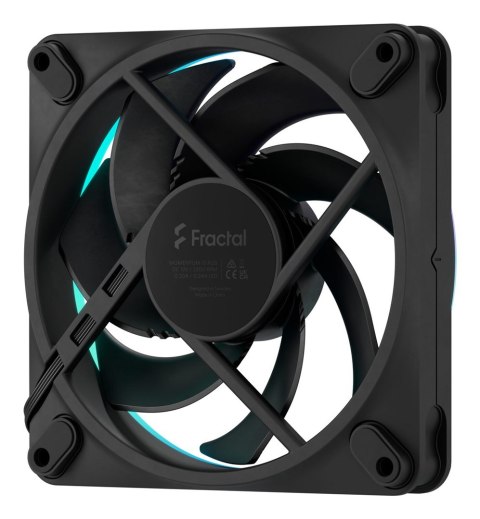 FRACTAL DESIGN Fractal Design Momentum 12 RGB Obudowa komputera Wentylator 12 cm Czarny 3 szt.