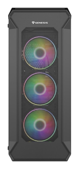 GENESIS Obudowa NATEC Genesis Irid 505 ARGB NPC-1518 (ATX. Micro ATX. Mini ITX; kolor czarny)