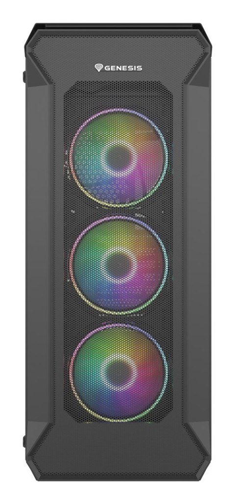 GENESIS Obudowa NATEC Genesis Irid 505 ARGB NPC-1518 (ATX. Micro ATX. Mini ITX; kolor czarny)