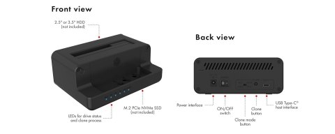 RAIDSONIC ICY BOX IB-2914MSCL-C31 USB 3.2 Gen 2 (3.1 Gen 2) Type-C Czarny